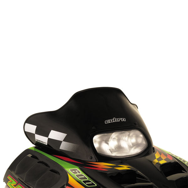 COBRA WINDSHIELD 13" BLACK WITH WHITE CHECKS ARCTIC CAT 12620