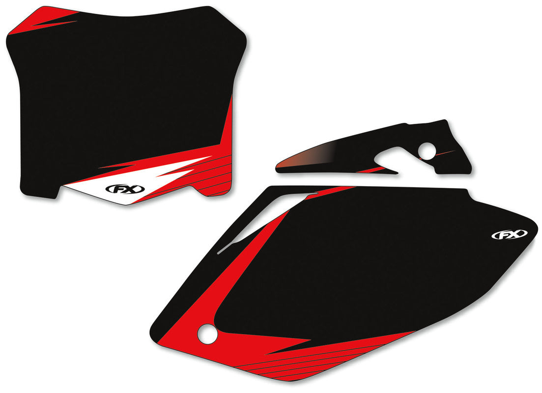 FACTORY EFFEX 18-19 CRF250 17-19 CRF450 PRE-CUT NUM PLATE BLK (18) 13-64350