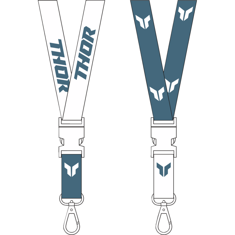 THOR LANYARD THOR STEEL/WHITE 9501-0309