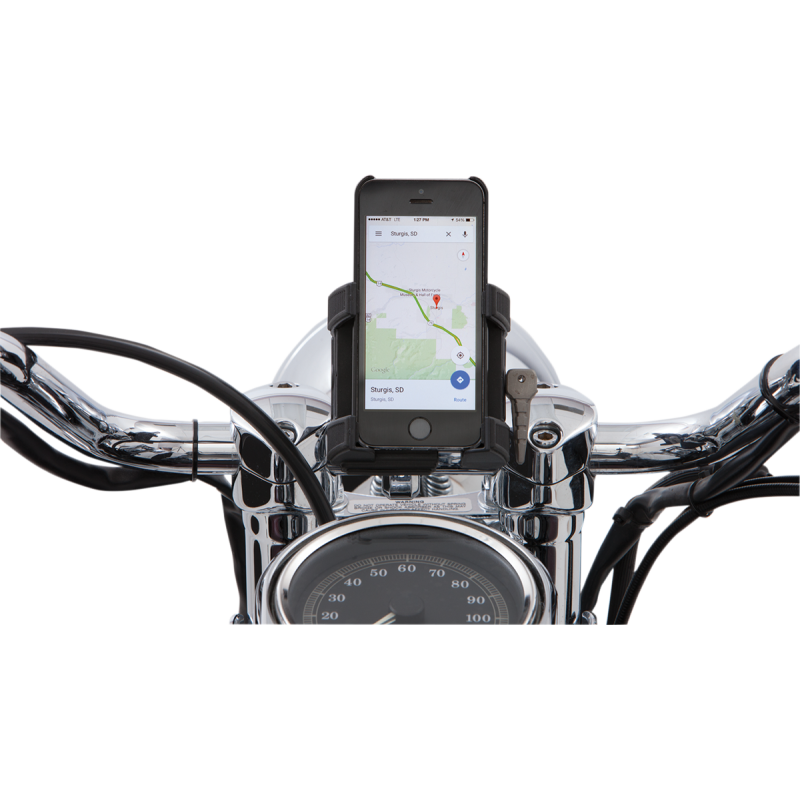 CIRO LLC SMARTPHONE/GPS HOLDER WO CHRGR H/BAR MNT BLK 50313