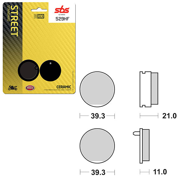 SBS ATV/UTV CERAMIC BRAKE PAD 6190529100