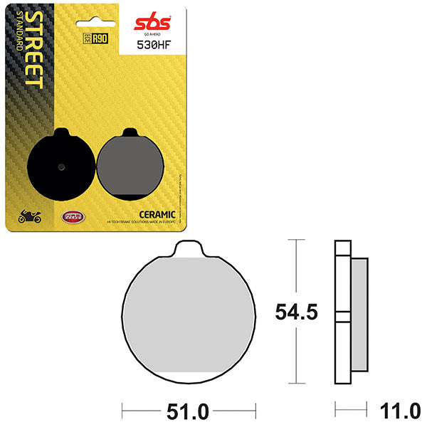 SBS ATV/UTV CERAMIC BRAKE PAD 6190530100