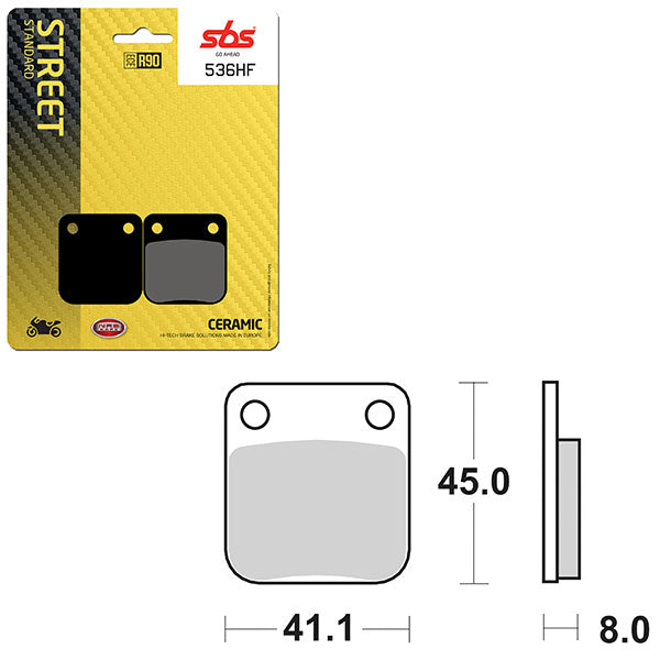 SBS ATV/UTV CERAMIC BRAKE PAD 6190536100