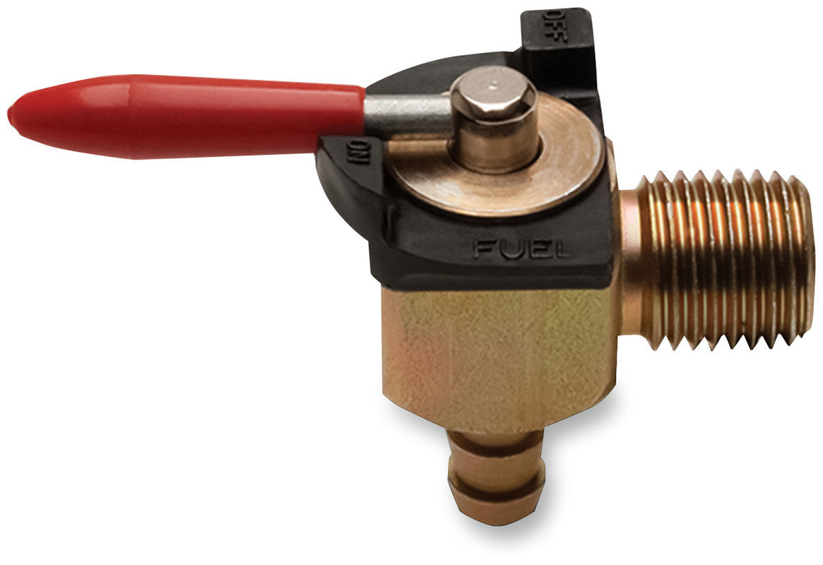 MOTION PRO 90 DEGREE FUEL VALVE 1/4" THREAD/BARB 12-0085