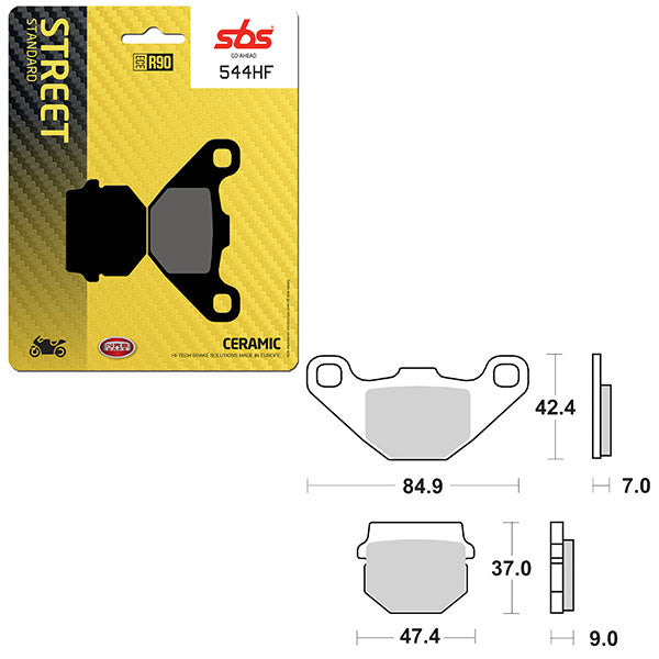 SBS ATV/UTV CERAMIC BRAKE PAD 6190544100