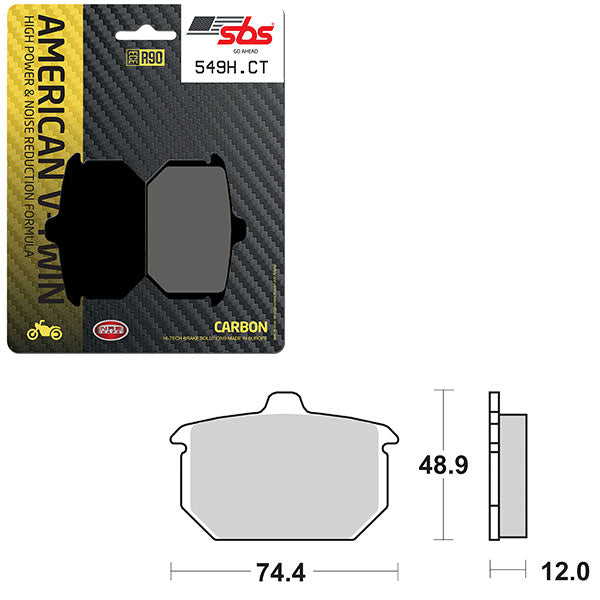 SBS HIGH POWER & NOISE REDUCTION CARBON BRAKE PAD 6510549100