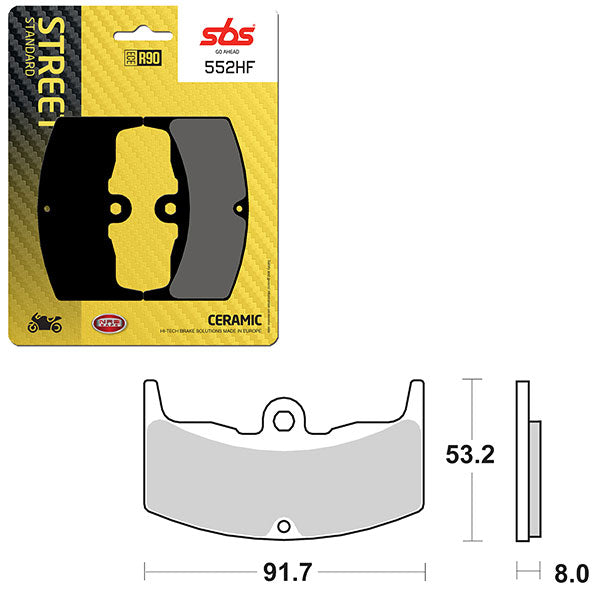 SBS ATV/UTV CERAMIC BRAKE PAD 6190552100