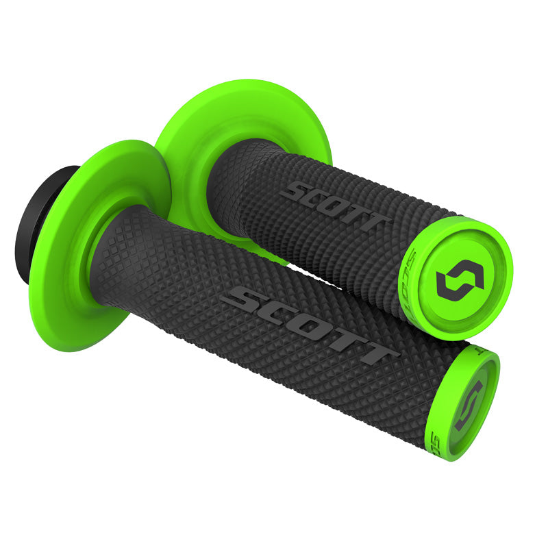 SCOTT XGRIPS SX II LOCK-ON + CAM SET BLACK/GREEN 292452-1043