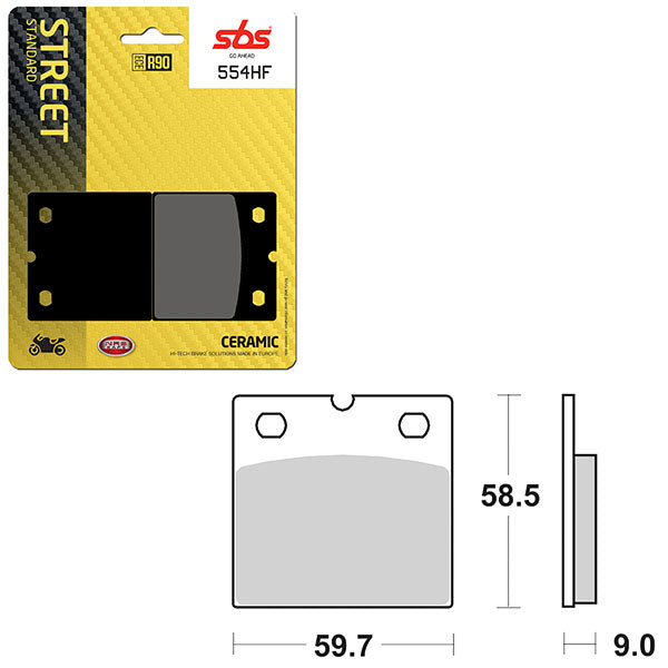 SBS ATV/UTV CERAMIC BRAKE PAD 6190554100