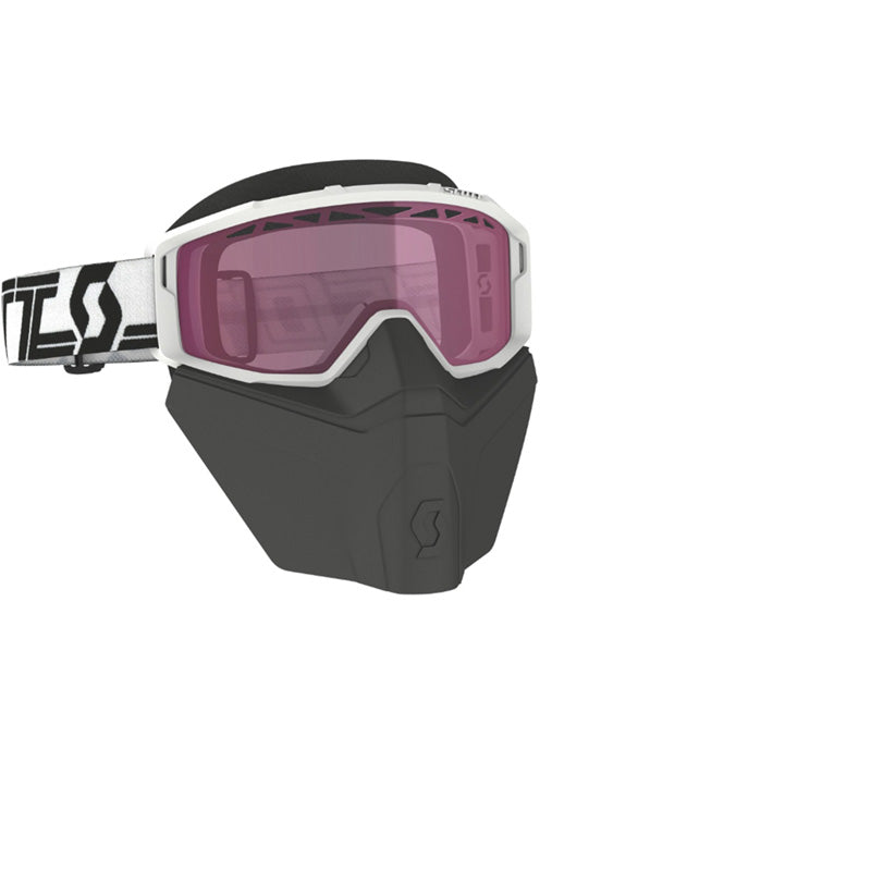 SCOTT PRIMAL SAFARI SNOWMOBILE GOGGLE (WHITE/BLACK-PINK 278608-1035134