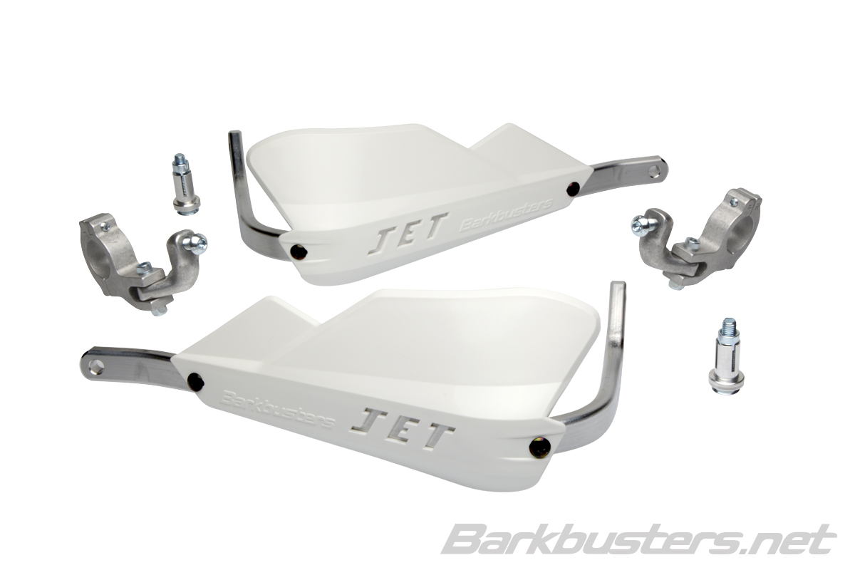 BARKBUSTERS JET HGUARD J2 WHITE TAPERED BAR JET-002-02-WH