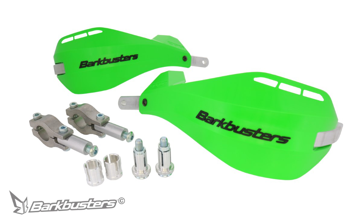 BARKBUSTERS EGO HGUARD WITH MULTI FIT CLAMPS GREEN EGO-205-00-GR