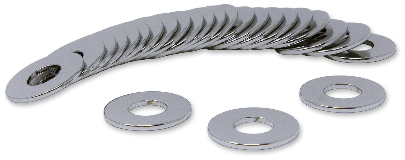 DRAG SPECIALTIES FLAT WASHERS CHRM 3/8 USS(25) CY-CHROME MPB596