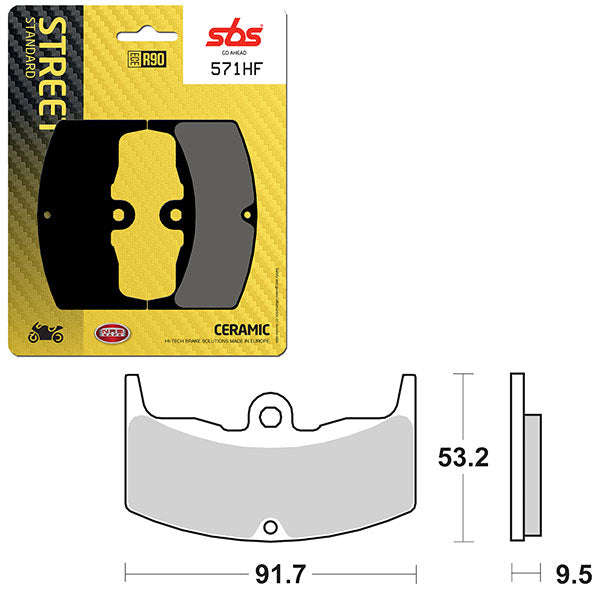 SBS ATV/UTV CERAMIC BRAKE PAD 6190571100