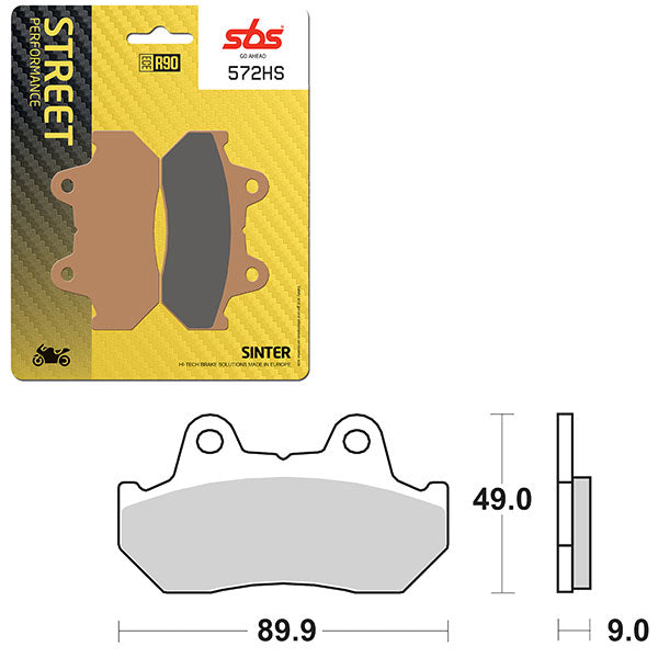 SBS PERFORMANCE HS SINTER BRAKE PAD 6250572100