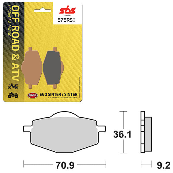SBS EVO SINTER BRAKE PAD 6280575100