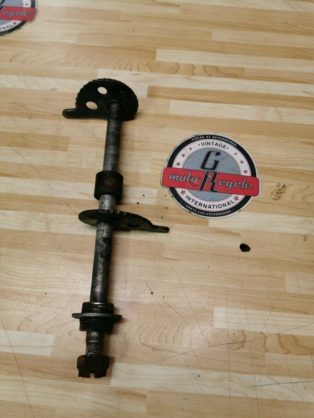 Yamaha MX175 1981 rear wheel axle bolt shaft adjuster collar 5X3-25381-00-00
