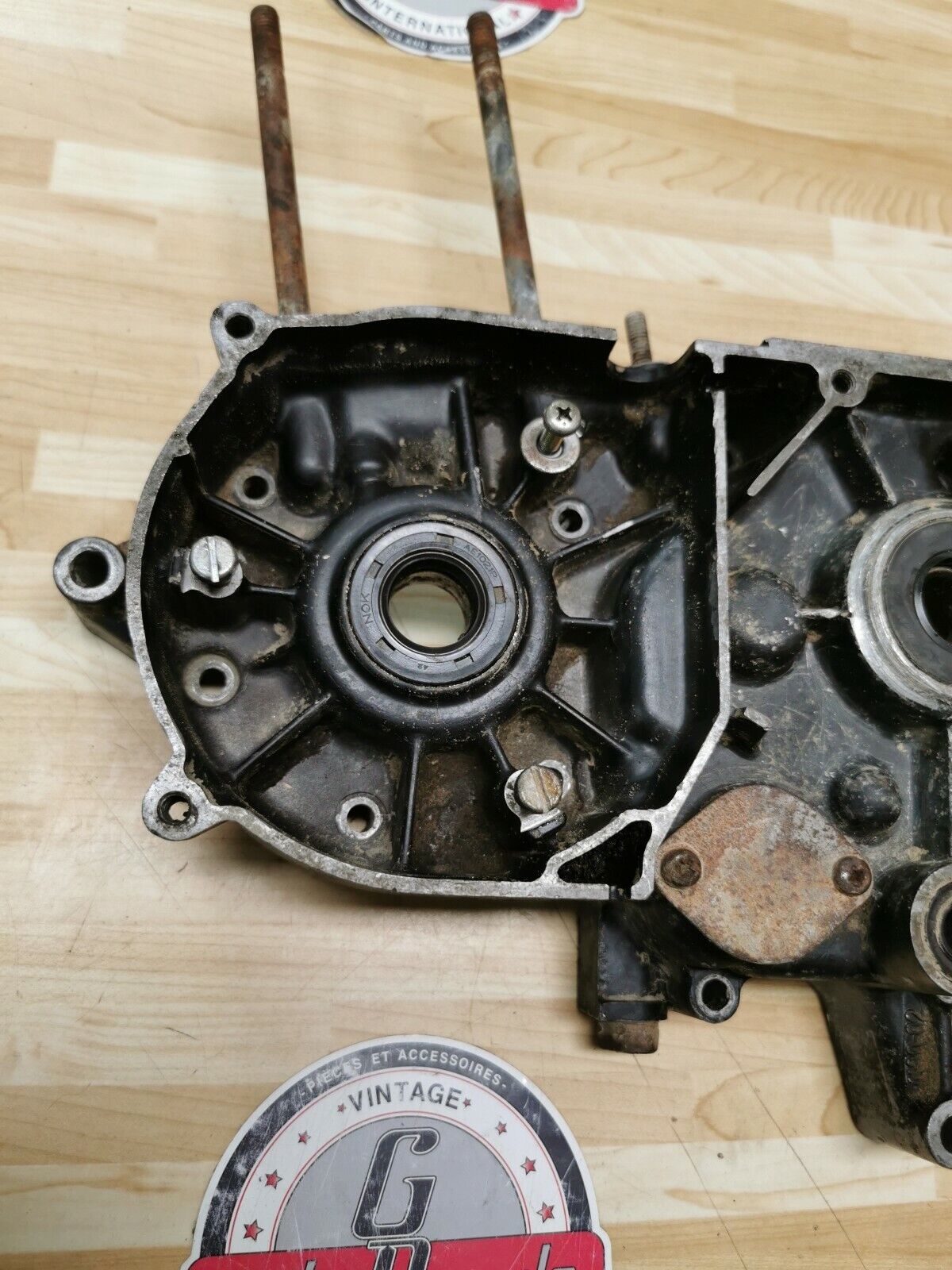 Suzuki DS80 1992 left crankcase crank case 11301-46822