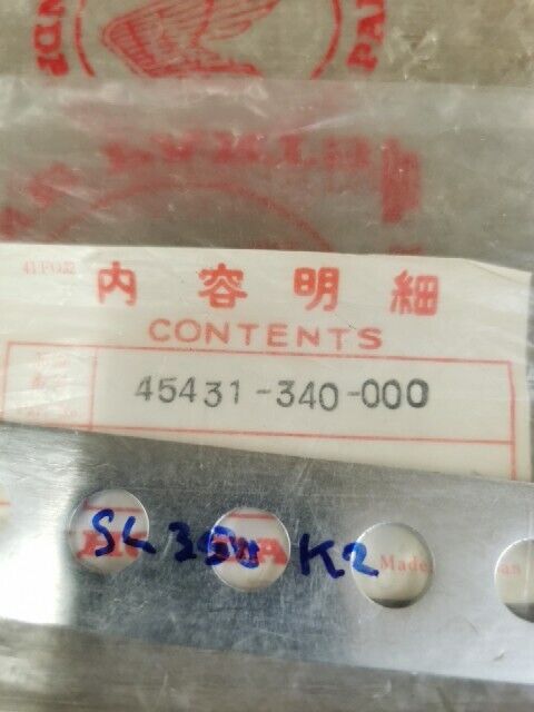 NOS HONDA CB350 CL350 SL350 1968 - 1972 ARM FR BRAKE STOPPER 45431-340-000 H81