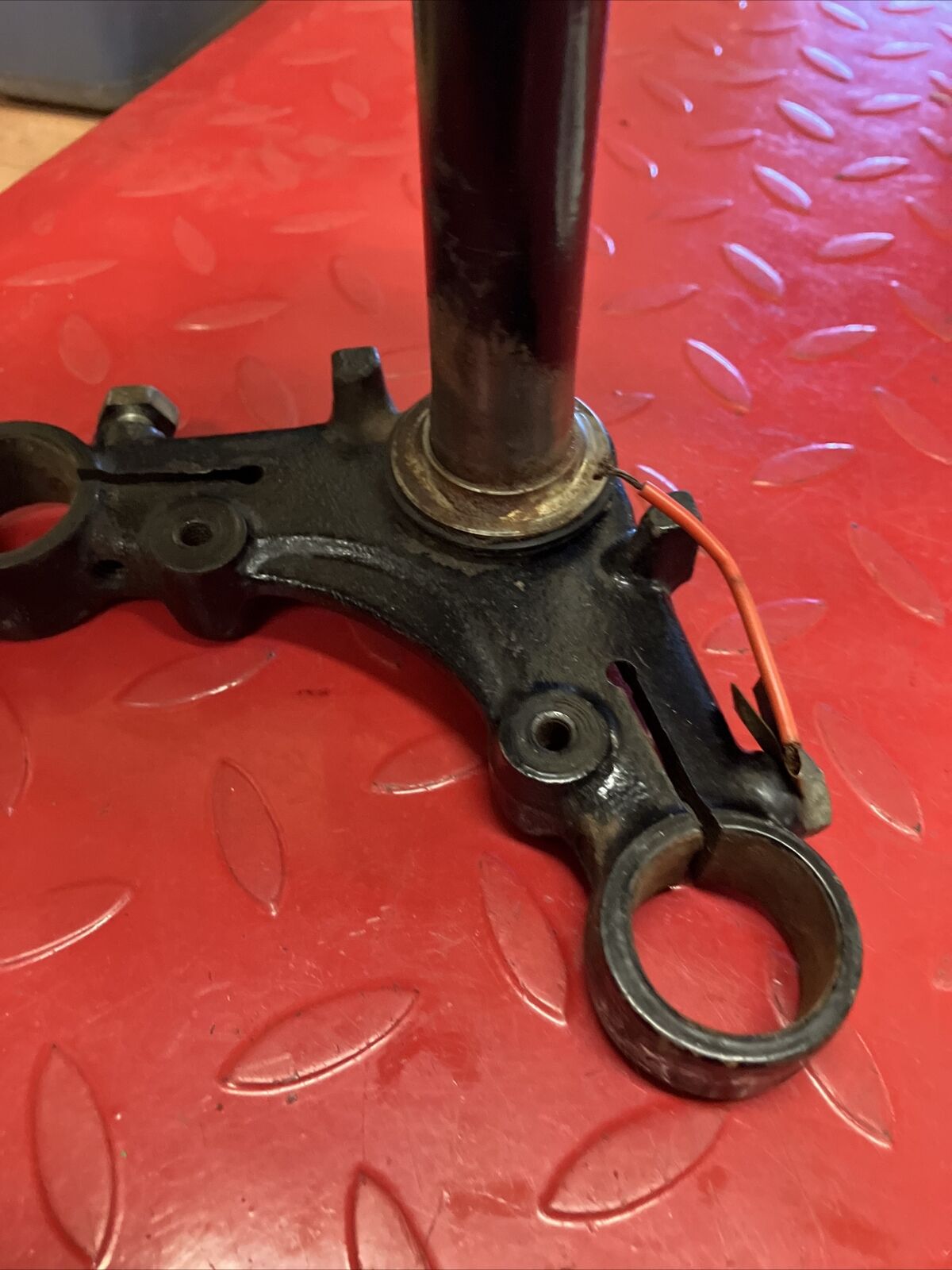 Honda XR75 1973 Steering stem triple clamp tree 1974 1975 1976