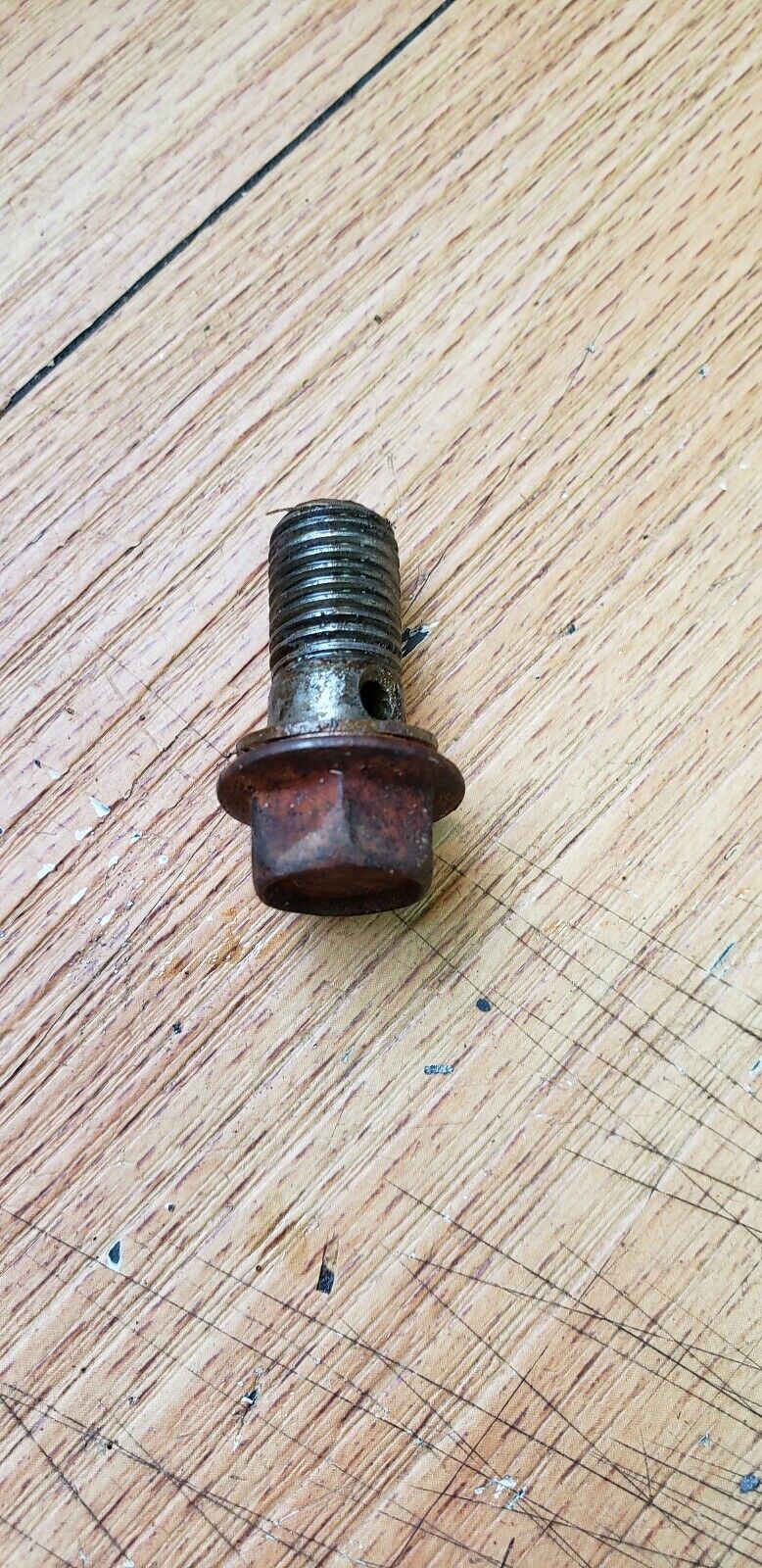 Yamaha IT200 1986 front brake union bolt oil washer plate 90401-10159-00 .