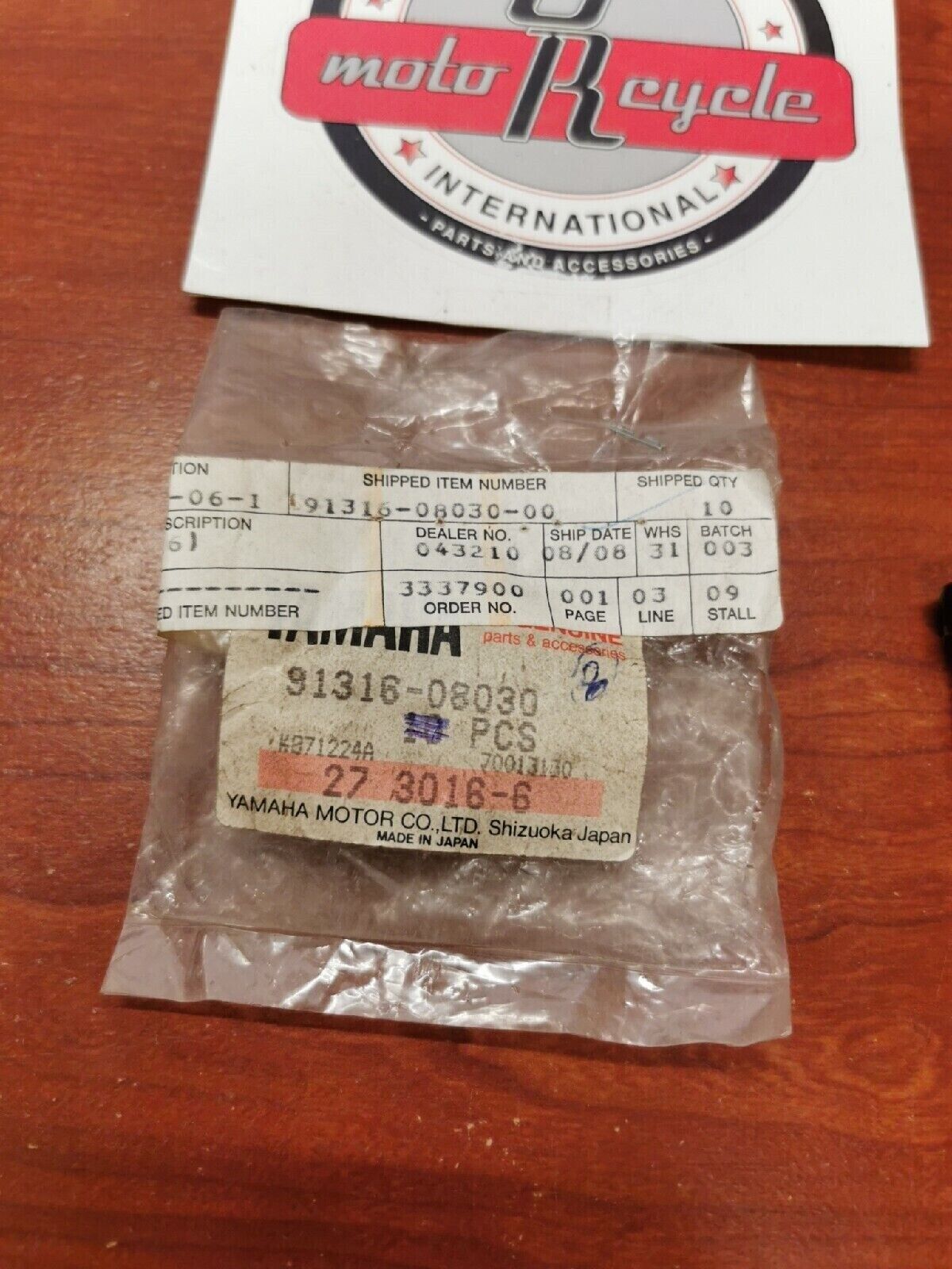 NOS Yamaha SOCKET HEAD BOLT 91316-08030-00 SUB. 91317-08030-00 Y71