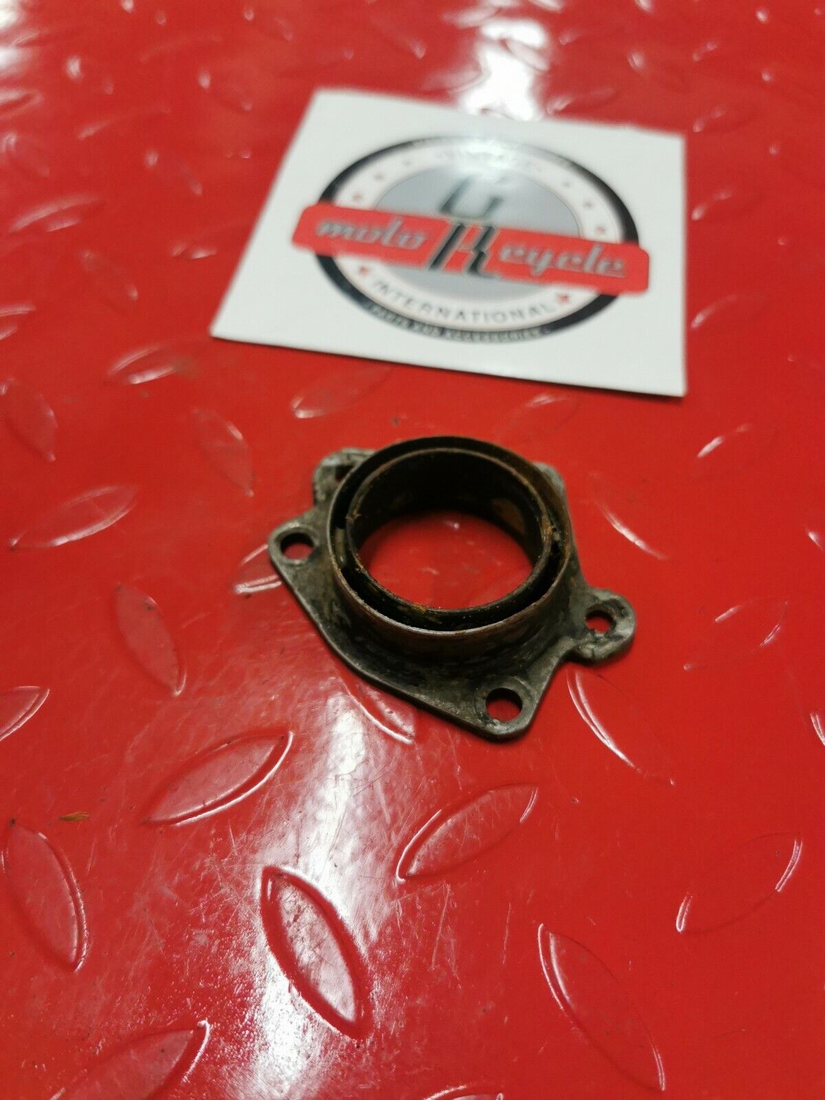Suzuki RM125 1984 exhaust manifold pipe joint flange 1985