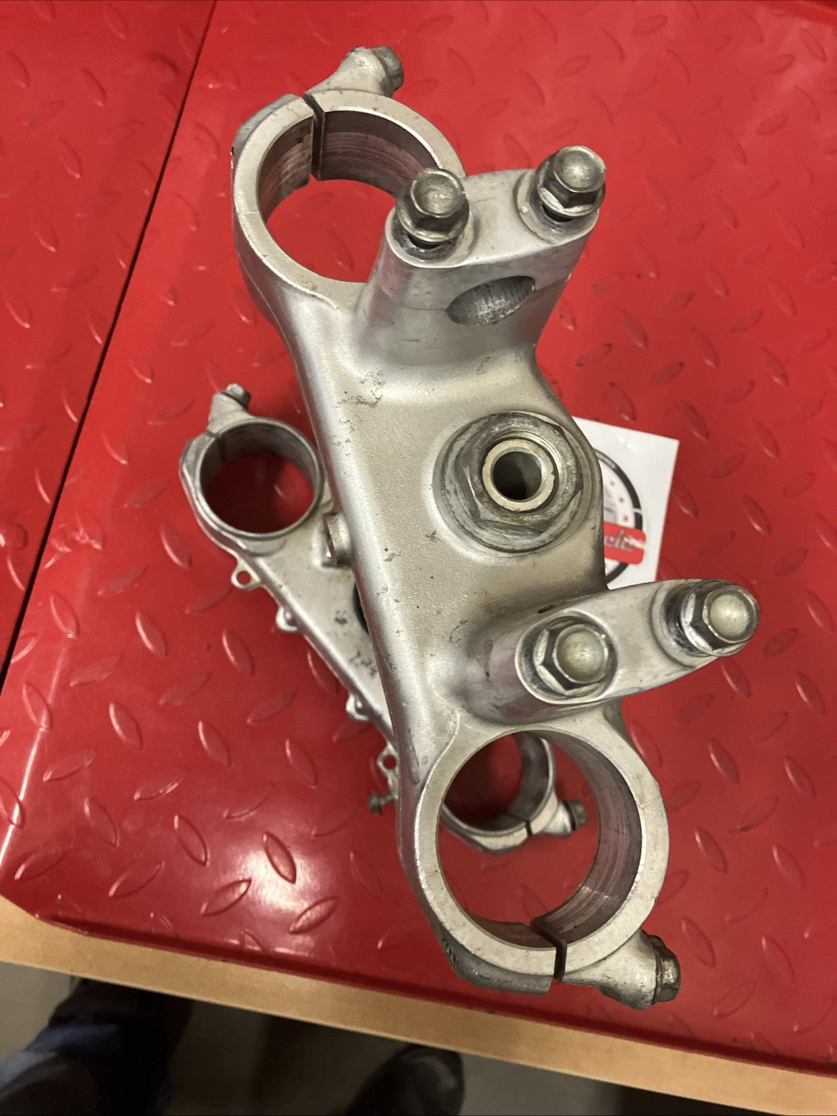 Honda CR250R 1991 Steering stem top bridge triple tree clamp 1990