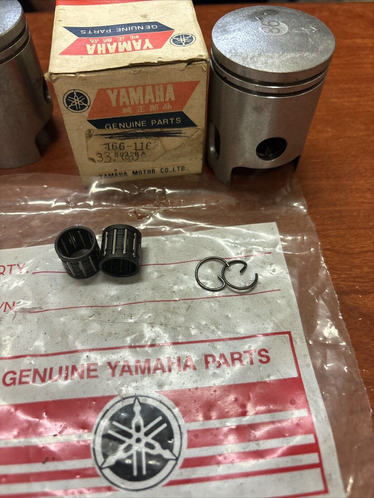 Yamaha 1975 1976 RD125 PISTON KIT 466-11631-01-98 Y175