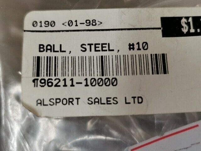 NOS HONDA CB750 CH250 GL1100 SL350 VF1000 BALL 196211-1000 H72
