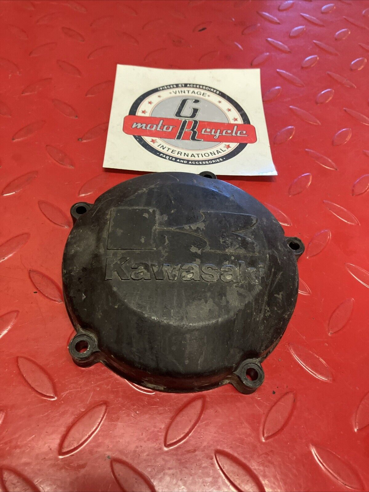 Kawasaki KX125 1987 Left crankcase stator cover