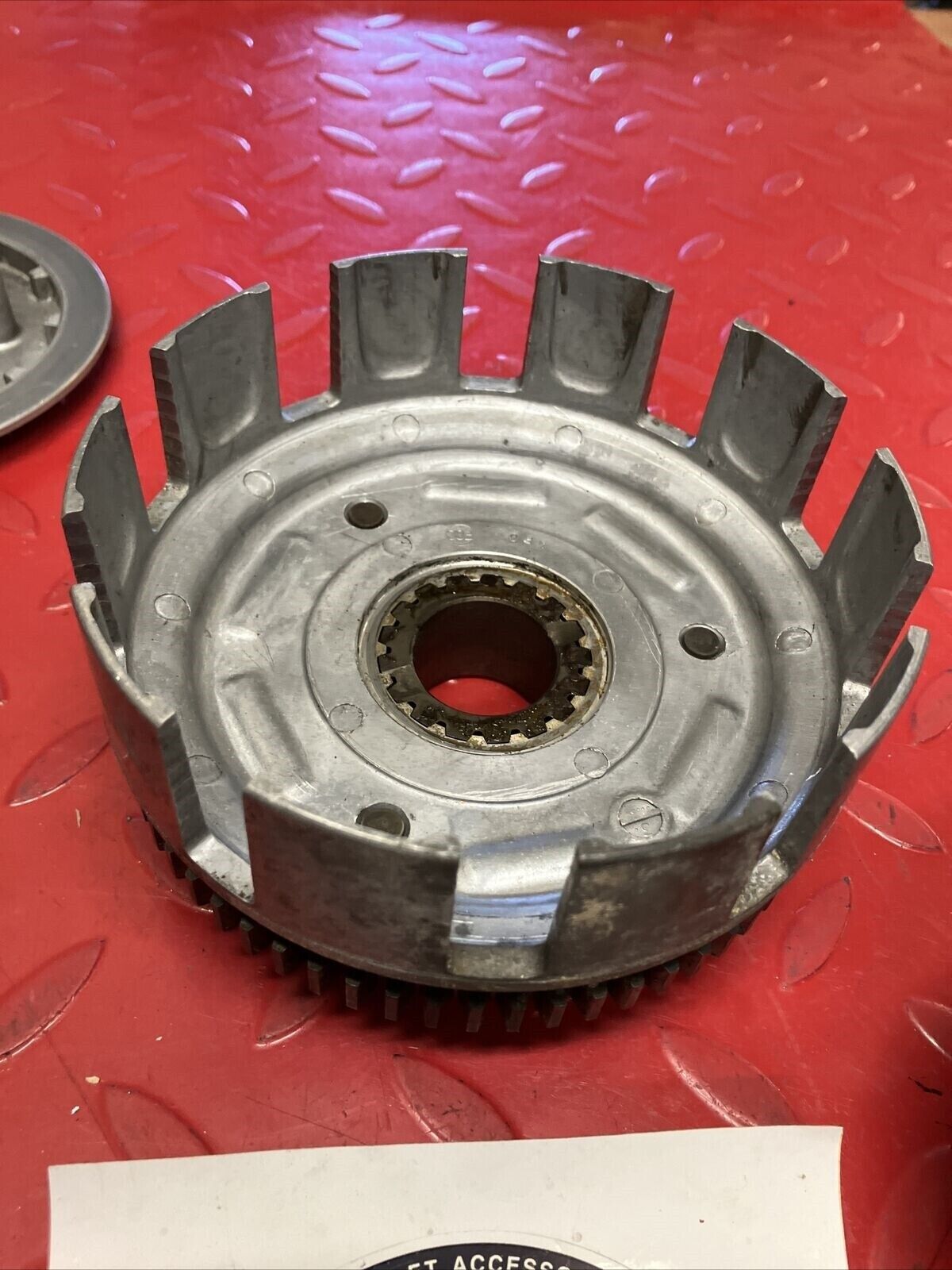 Honda XL350R 1986 clutch basket hub pressure plate assy