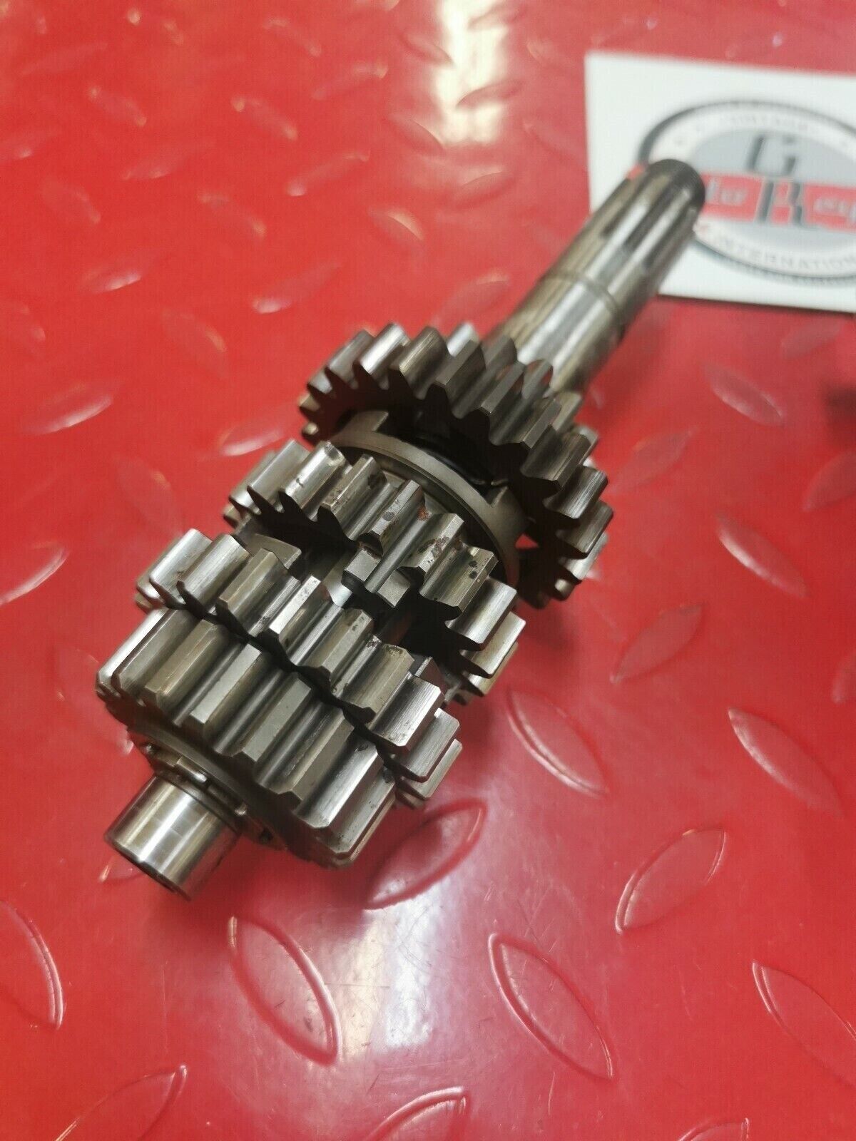 Honda CR250R 1986 transmission mainshaft countershaft main counter shaft gear