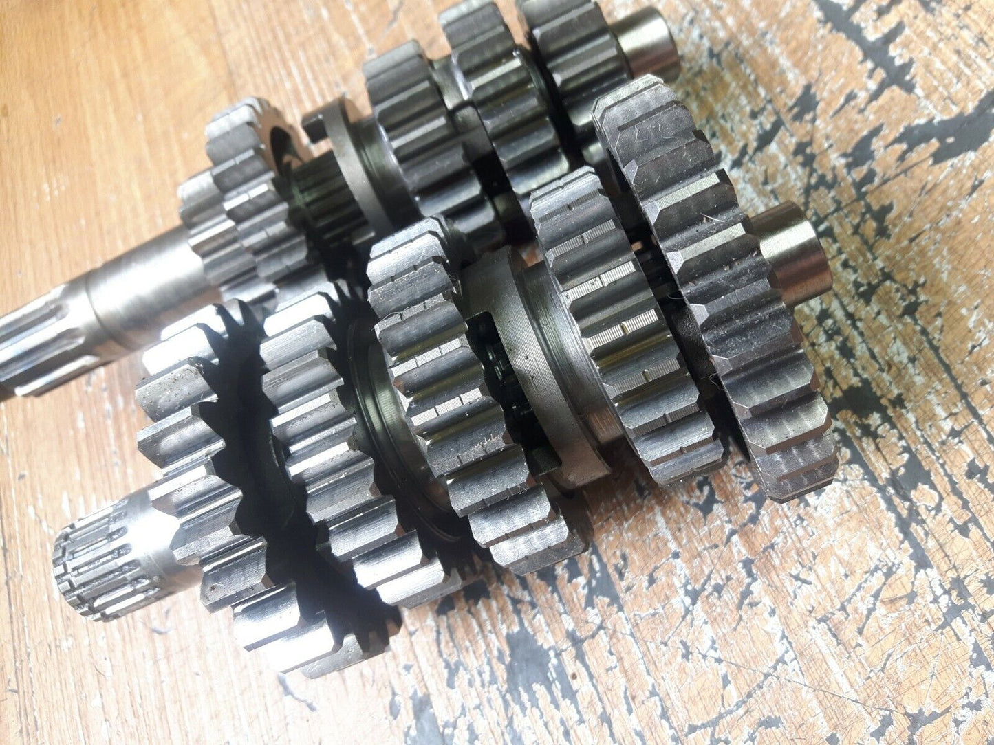Kawasaki KX250F 2009 transmission tranny gear main counter input output shaft