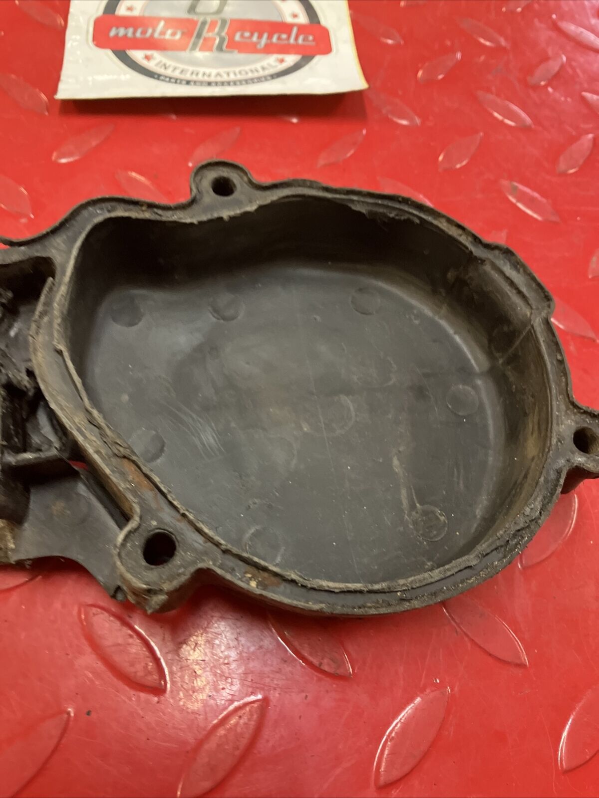 Honda CR80R 1990 Left side crankcase cover stator chain guard 1983 - 1995