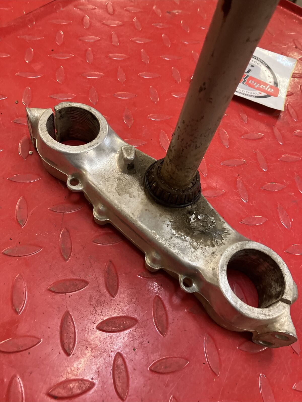 Honda CR250R 1986 steering stem triple clamp tree CR500R 53200-KA4-731