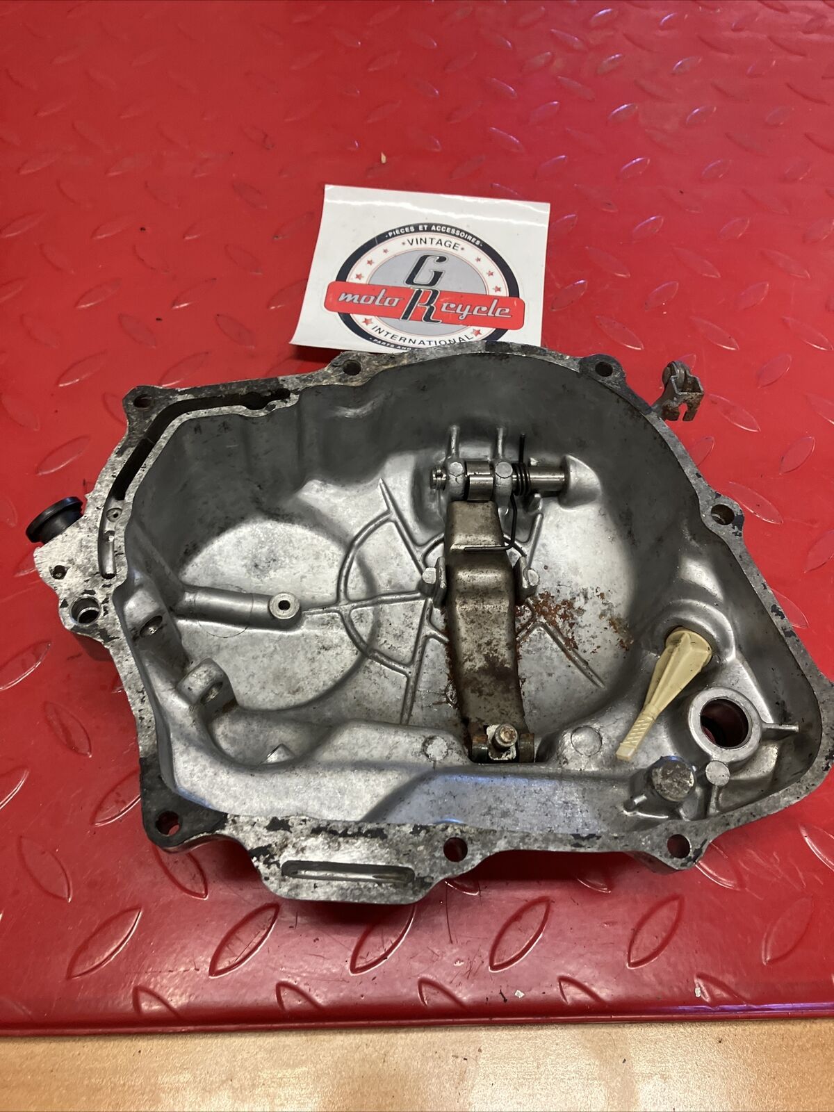 Honda XR75 1974 right crankcase clutch cover 1974 1975 1976