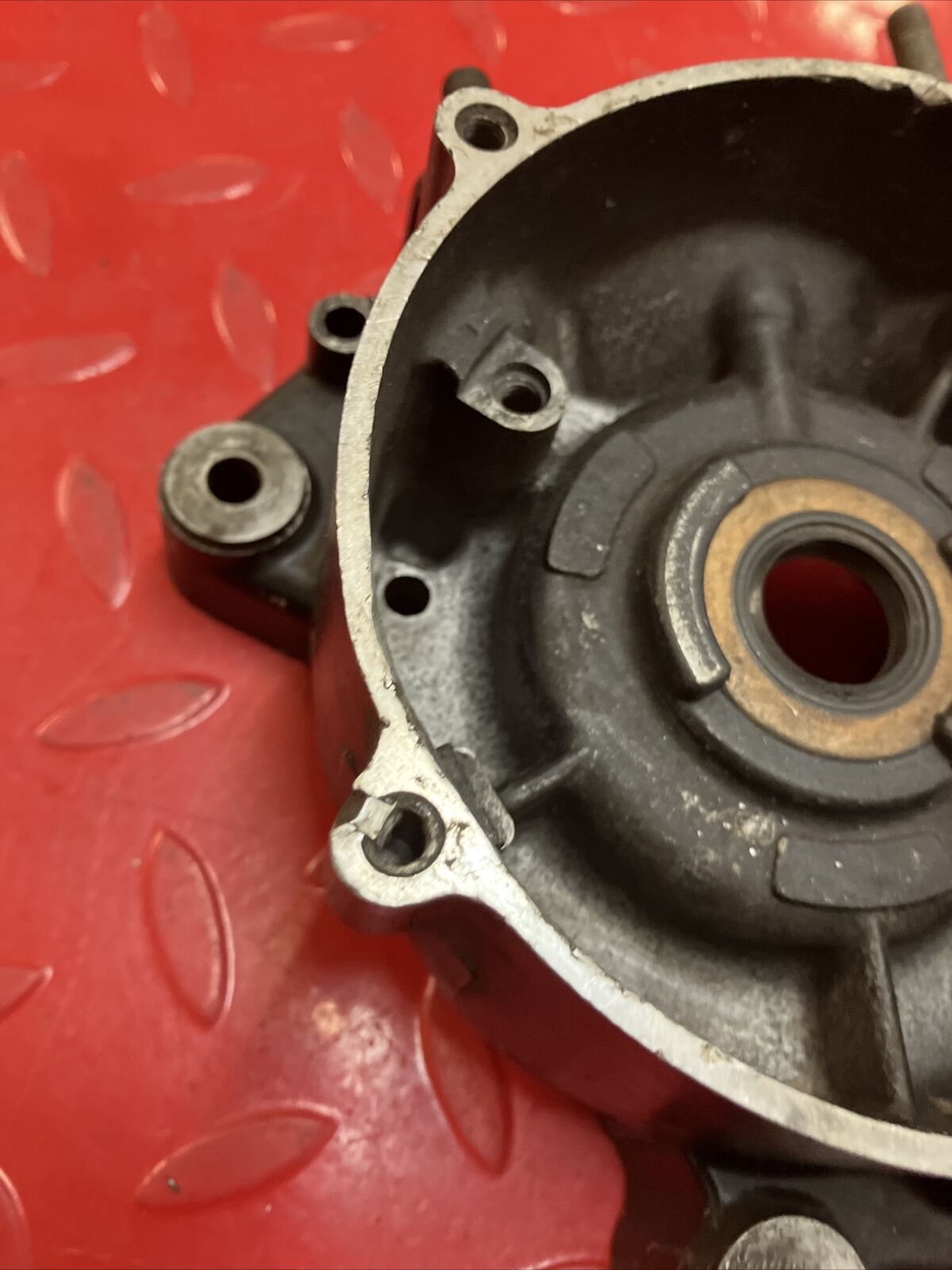 Kawasaki KX125 1983 left crankcase