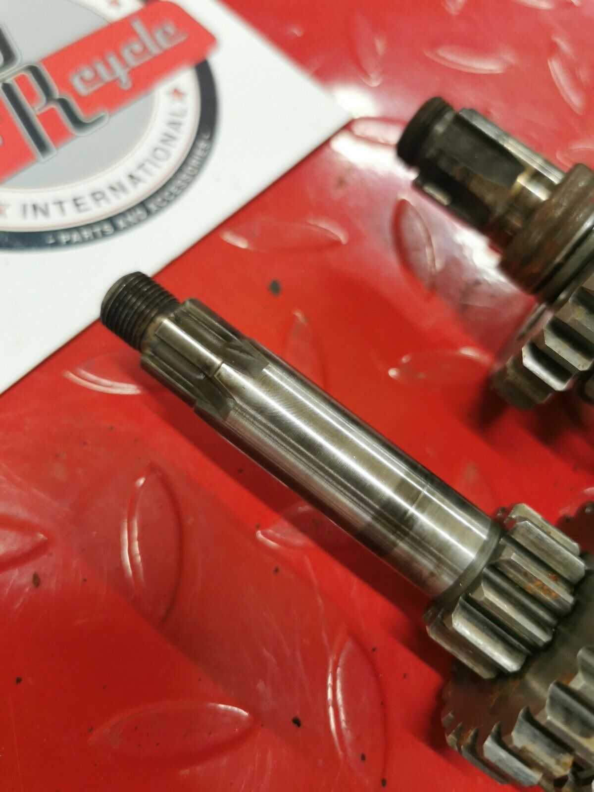 Yamaha MX100 1980 transmission mainshaft countershaft main counter shaft gear