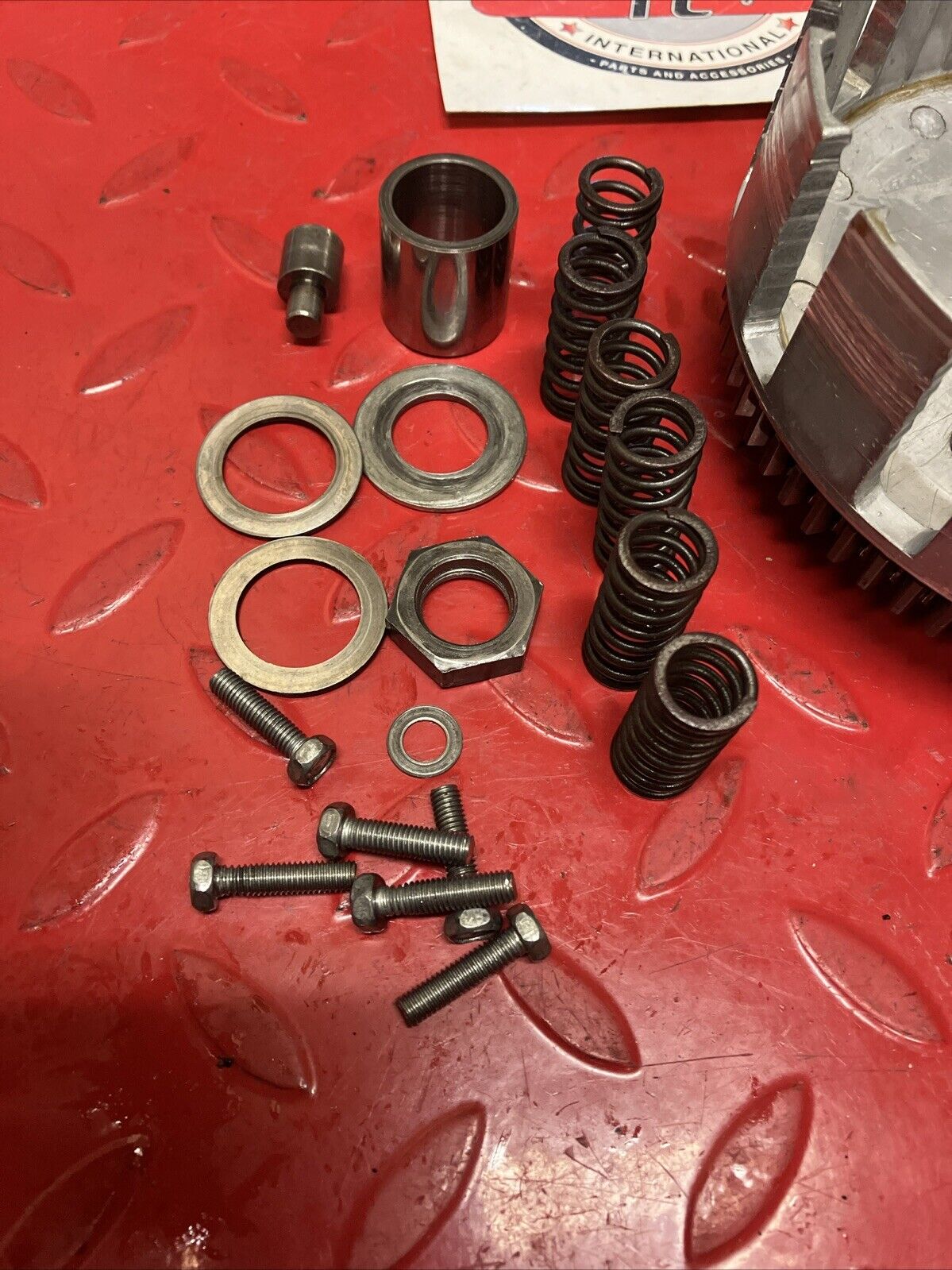 Kawasaki KDX200 1986 Clutch assembly basket hub pressure plate 1987