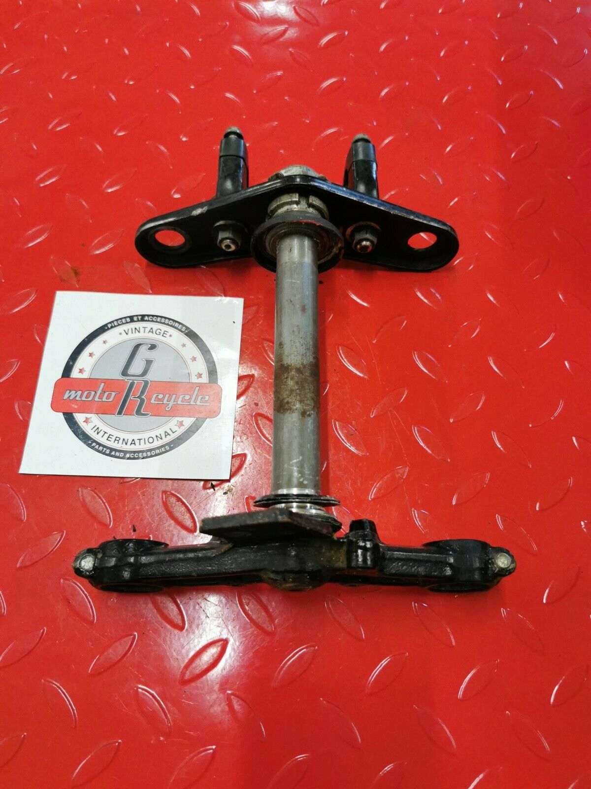 Honda XL80S 1984 steering stem triple clamp tree 53200-195-610 1985 top bridge
