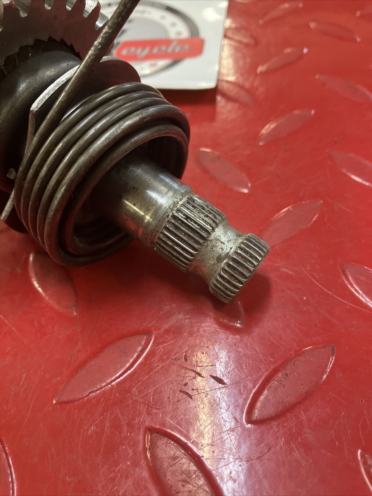 Yamaha RD400 1977 kickstarter kick starter shaft spindle gear 278-15660-01-00 2