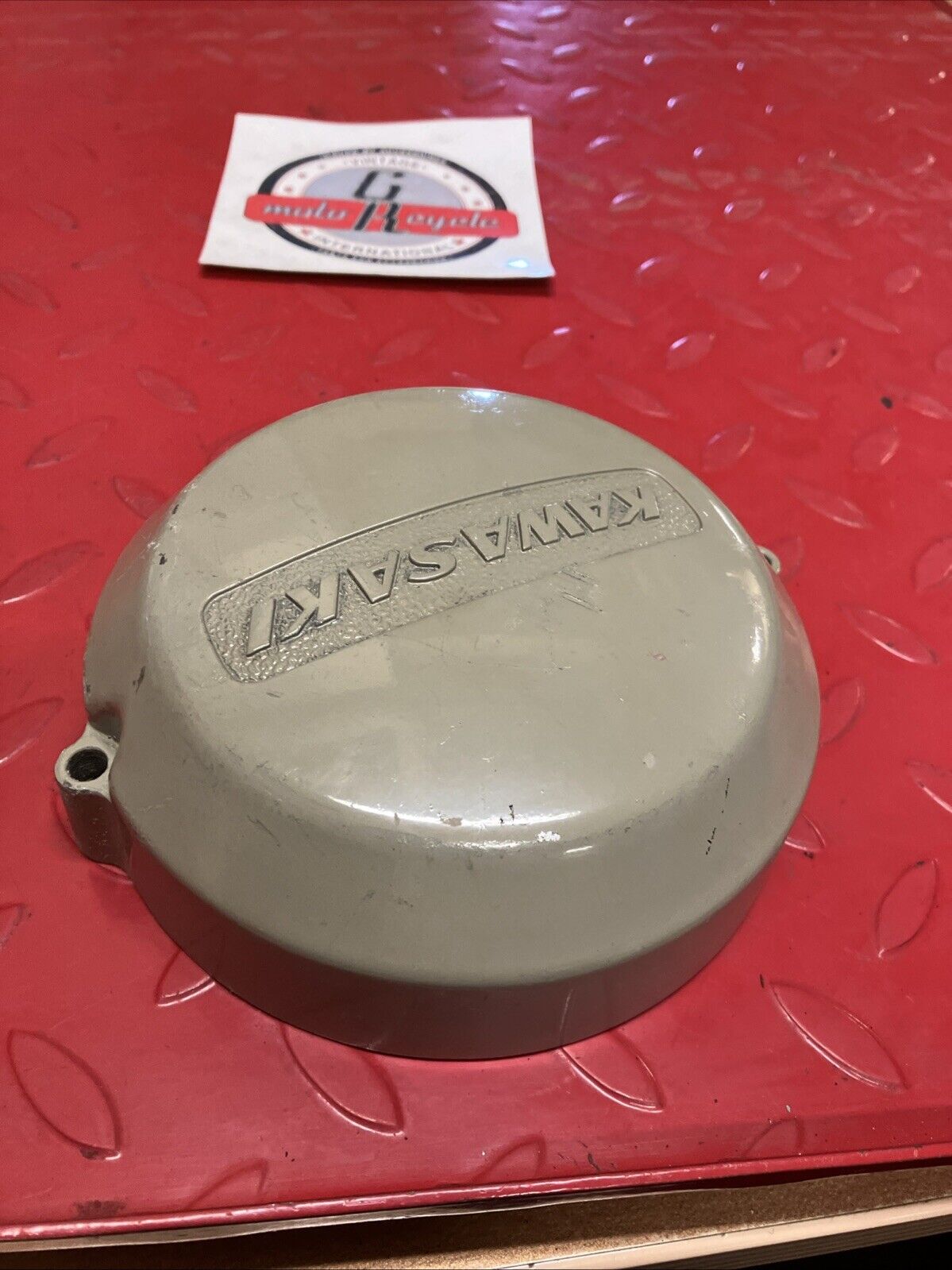 Kawasaki H1 H2 S1 S2 S3 KH250 KH400 Left crankcase cover point breaker cap U6