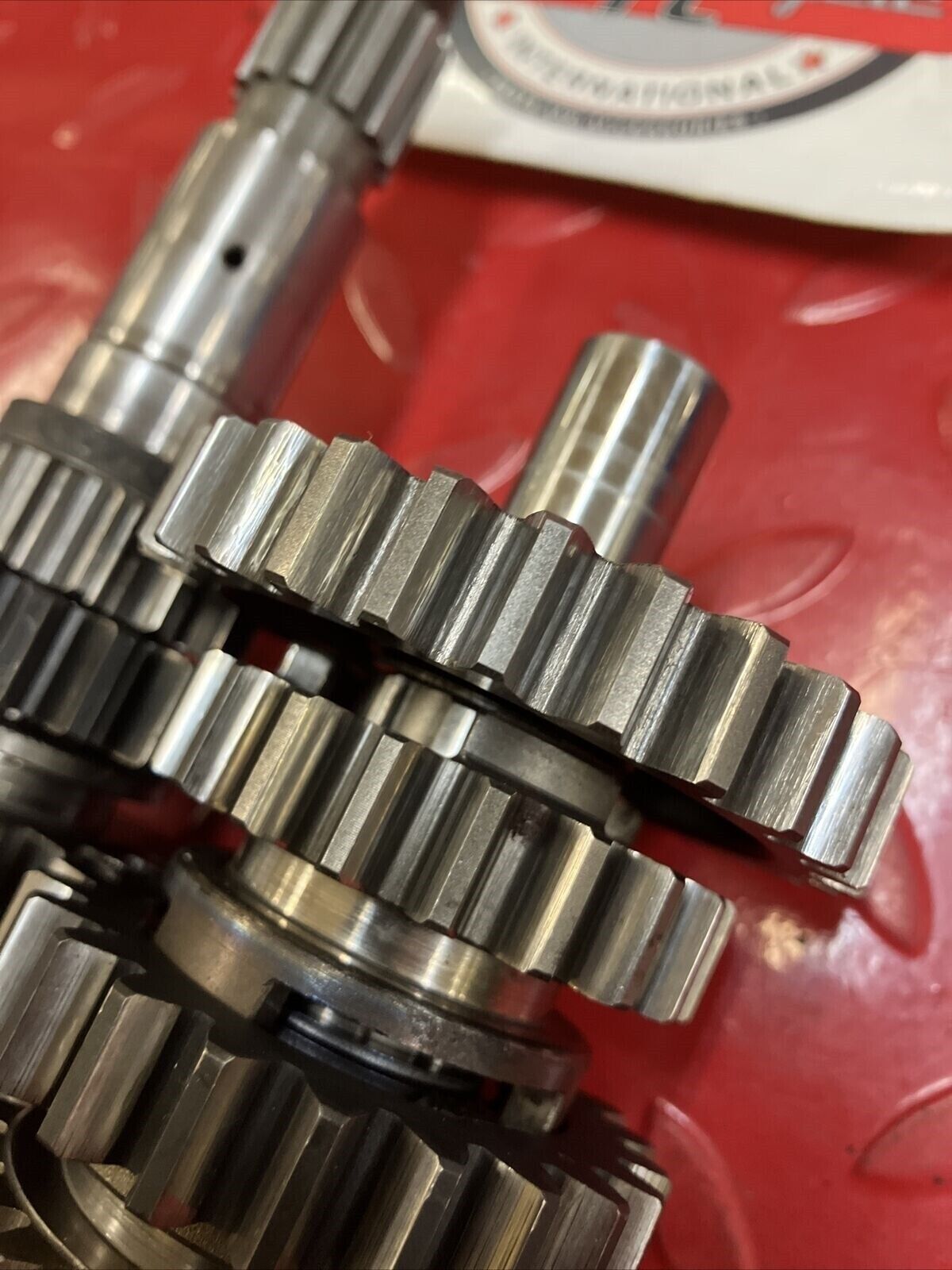 Honda CR250R 1984 transmission mainshaft countershaft main counter shaft gear