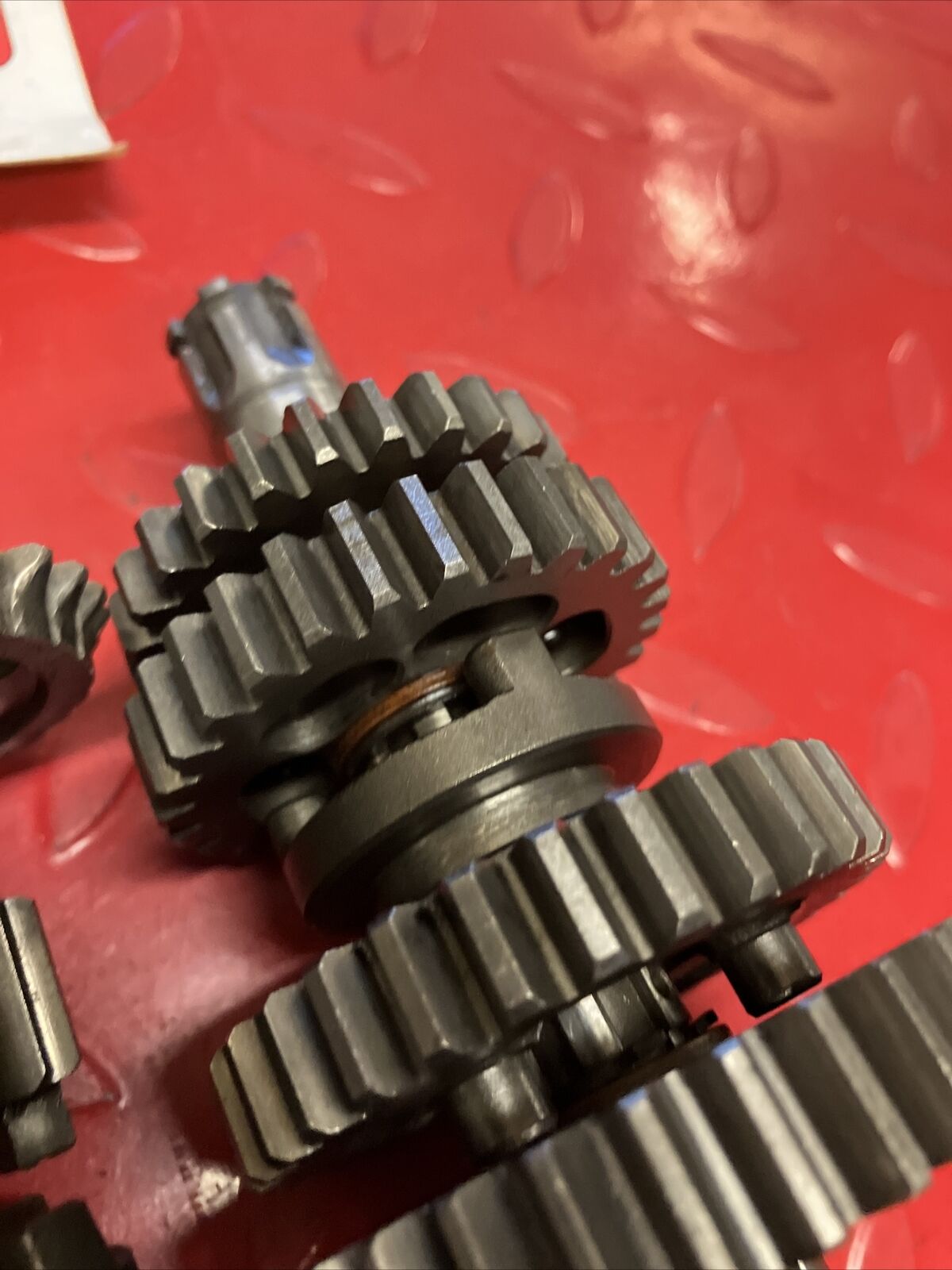 Honda XR75 1974 transmission fork drum shaft gear 1973 1975 1976
