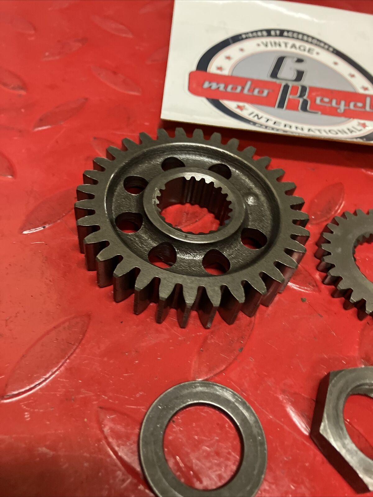 Honda XL600R 1986 Primary drive gear timing sprocket pulser boss oil pump gear