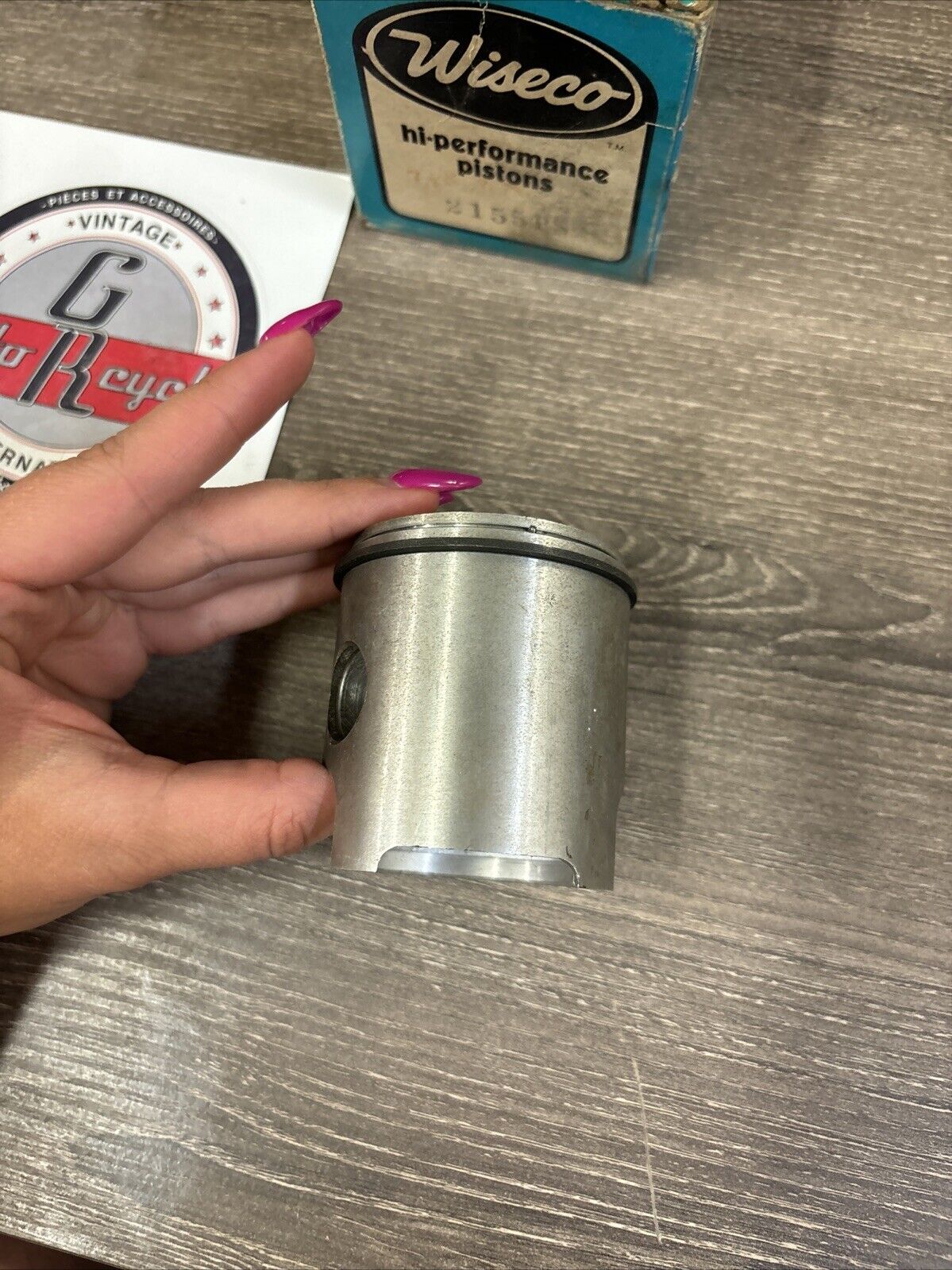 NOS WISECO SKI-DOO ROTAX 340 TNT OLYMPIC PISTON MISSING 1 RING 2155PS J62