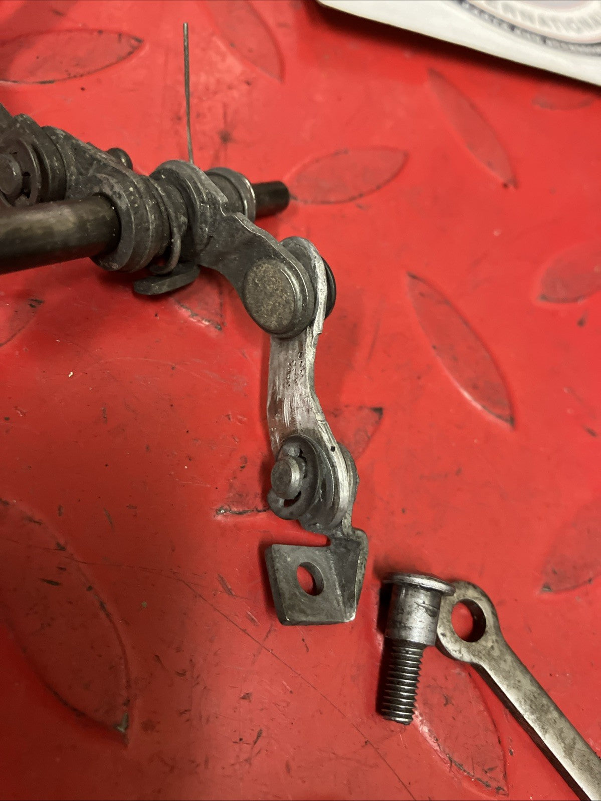 Honda CR250R 1984 Cylinder exhaust power valve linkage arm lever shaft
