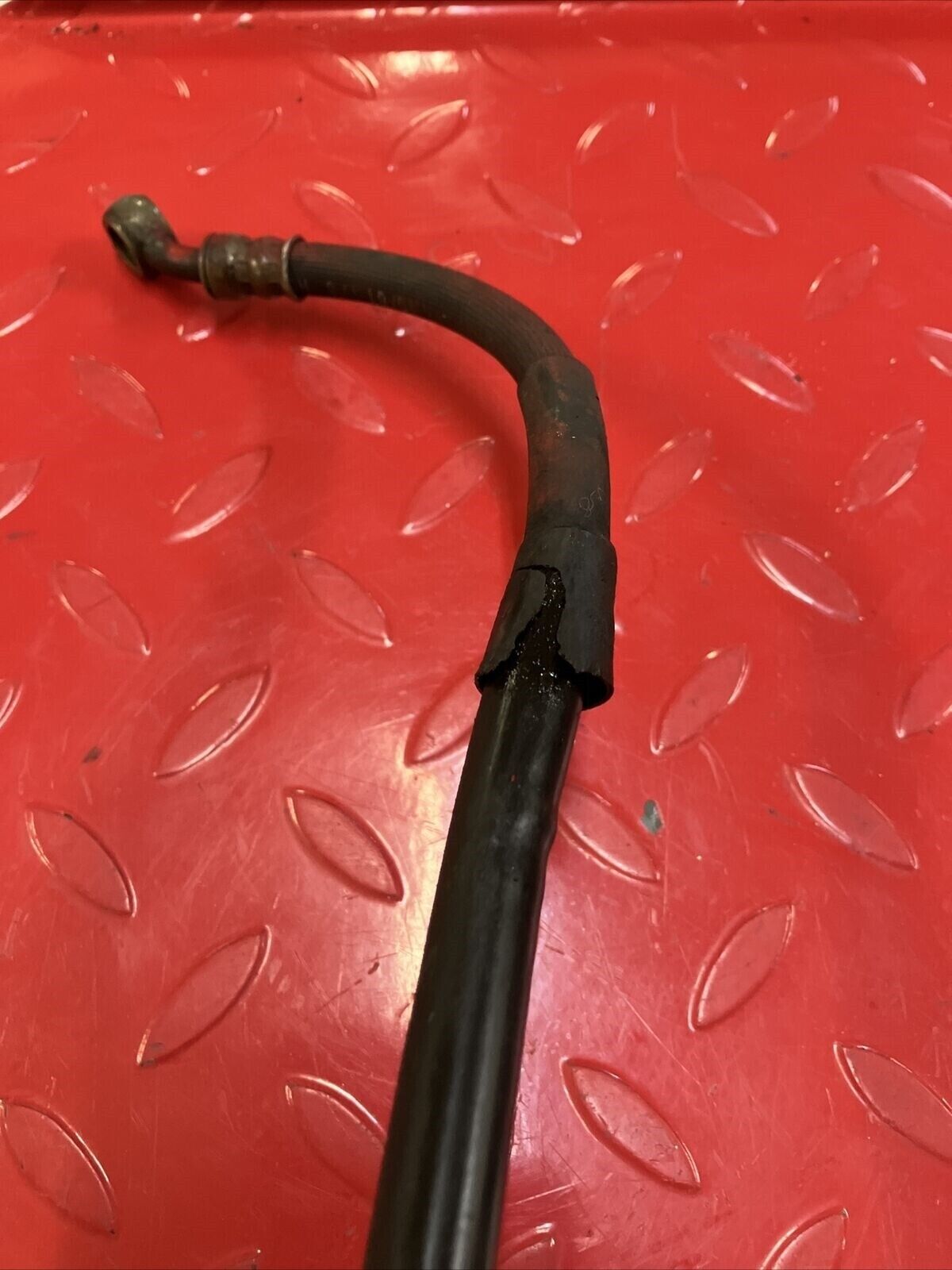 Honda CR250R 1988 rear brake master cylinder hose line CR500R
