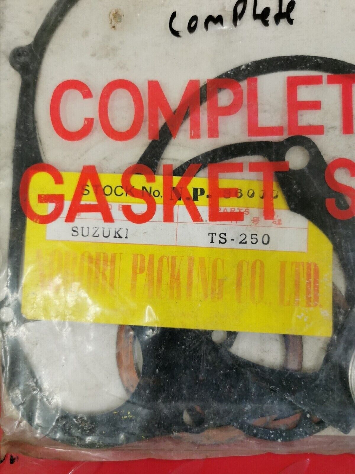 NOS SUZUKI TS250 COMPLETE GASKET SET 61510 S14
